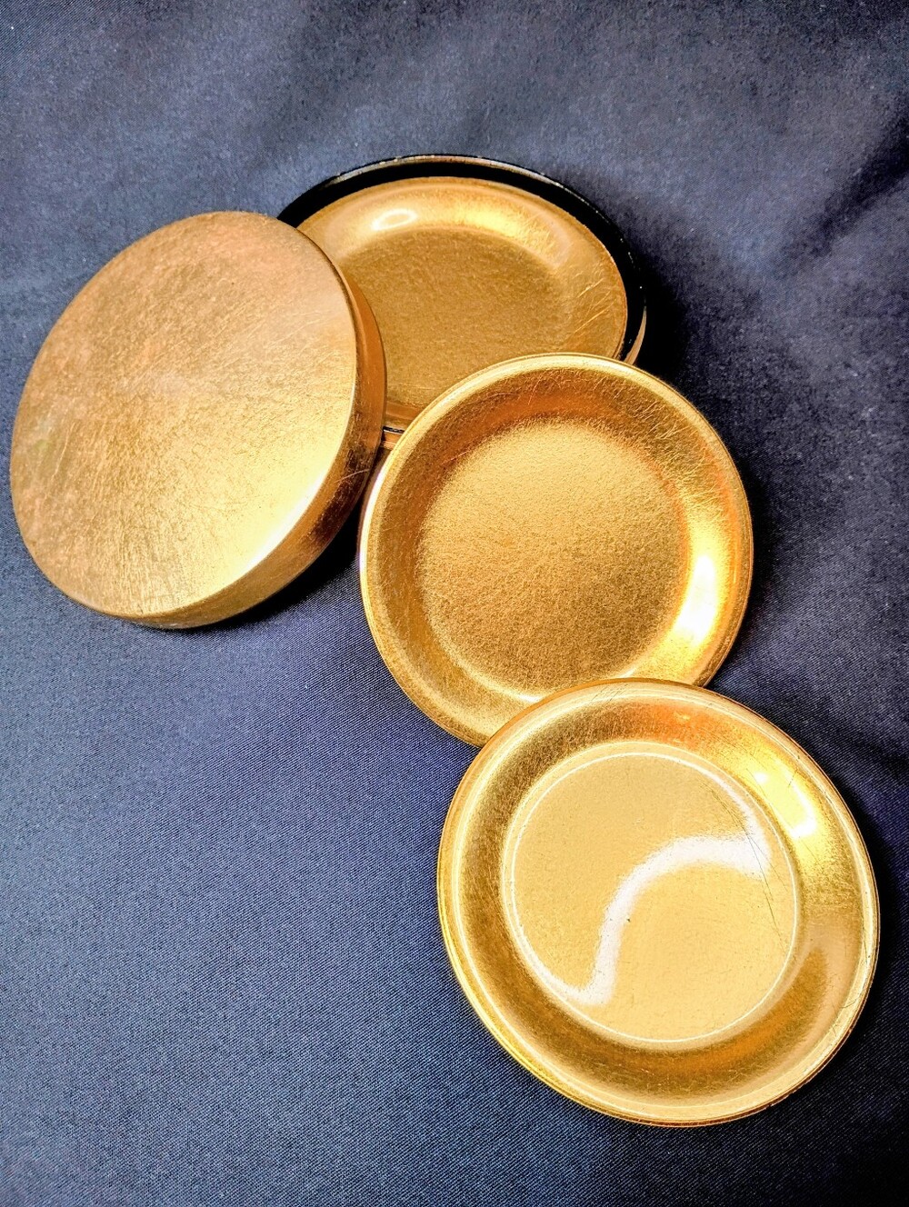 Gold Acrylic Coaster Set